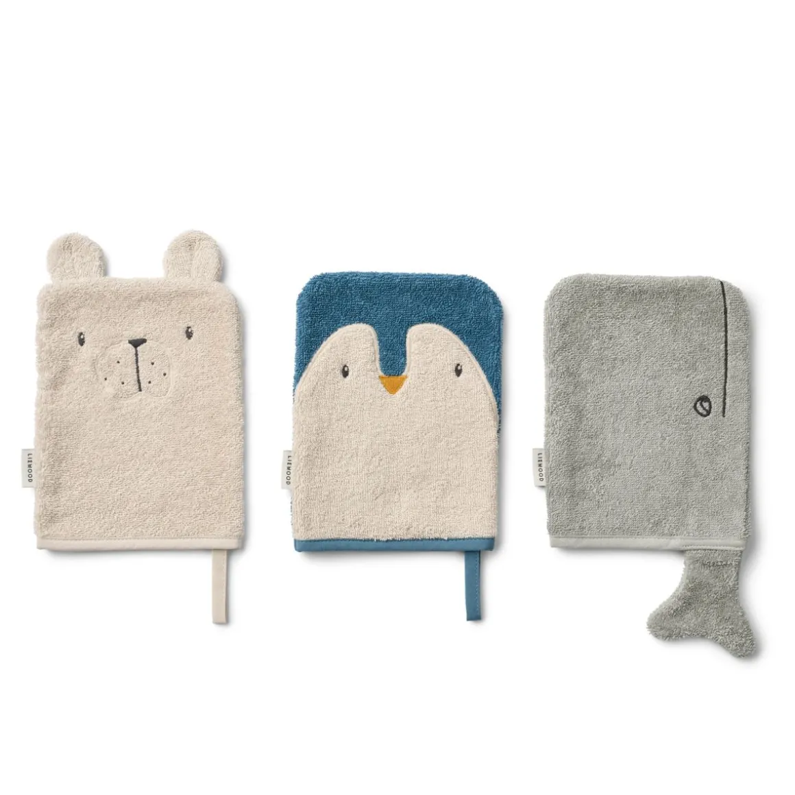 Gants de Toilette SYLVESTER, Lot de 3
