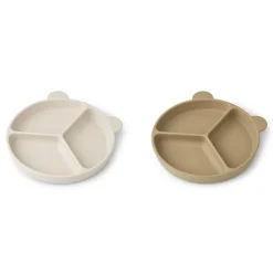 Lot de 2 assiettes à compartiment Stacy
