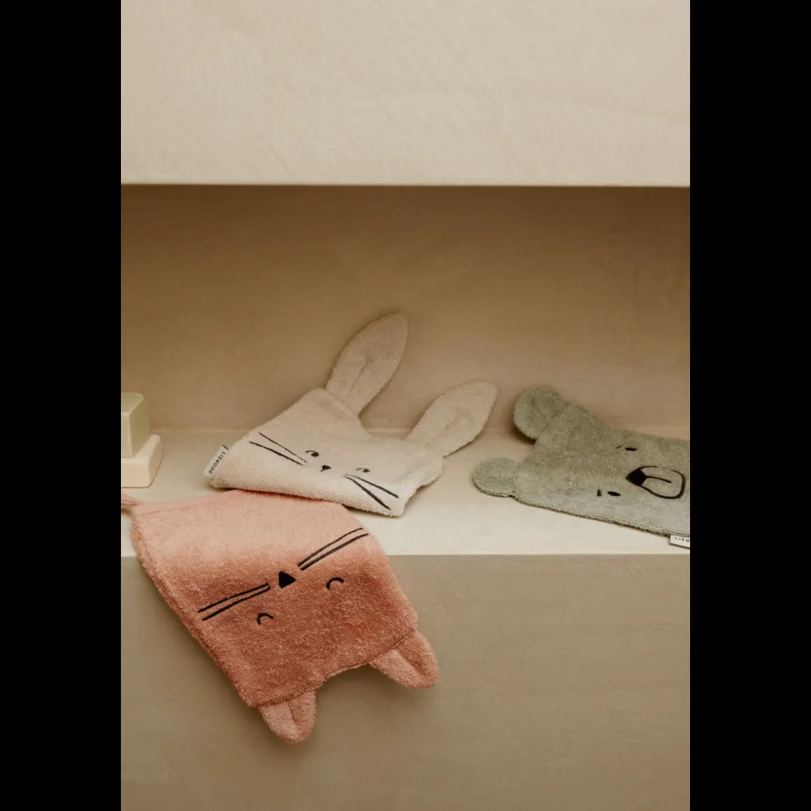 Lot de 3 gants de toilette Sylvester
