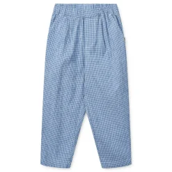 Pantalon en tissu gaufré à carreaux BORRIS